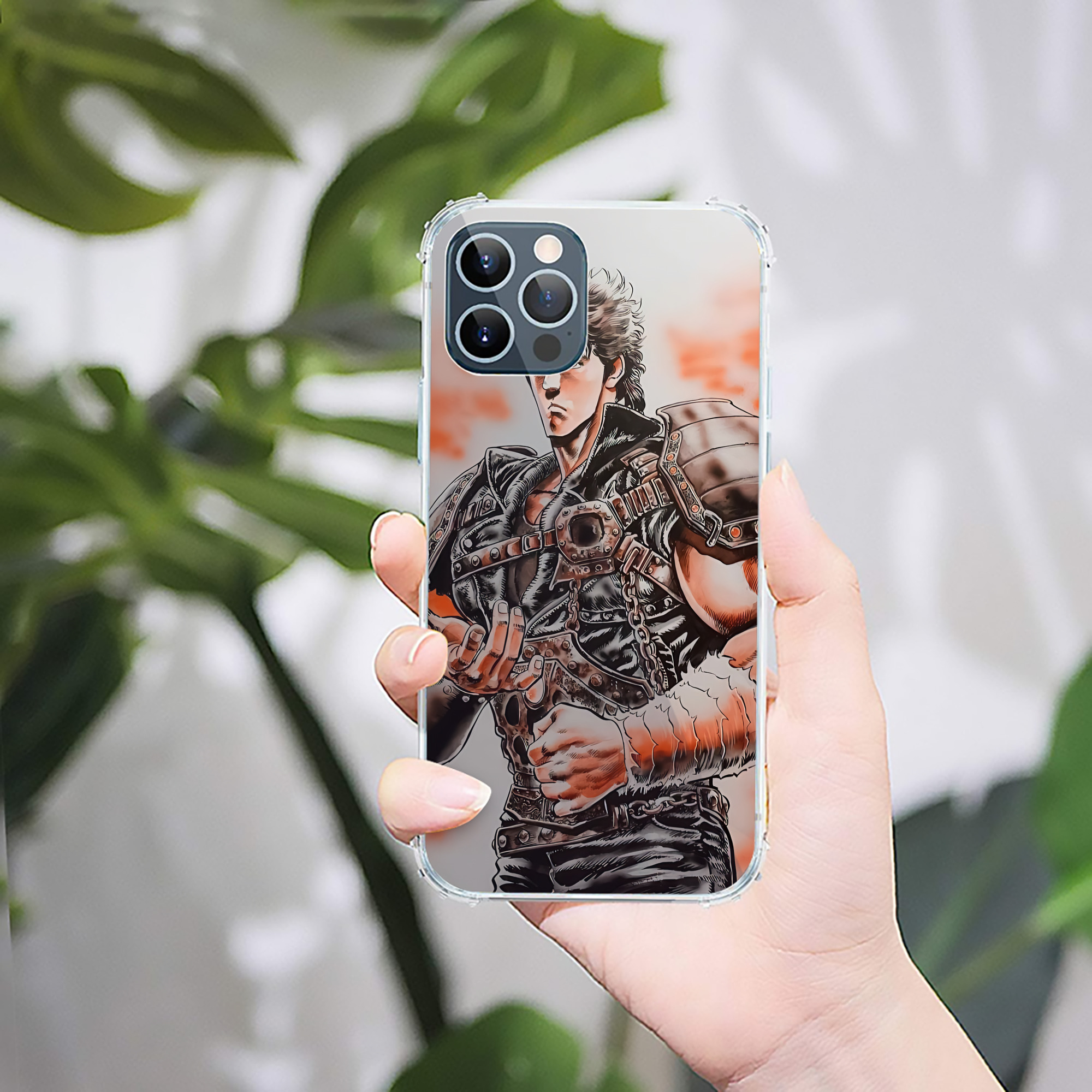 （画像用） 北斗の拳 Fist of the North Star 【iPhone 12シリーズ対応】透明スマホケース（クリアソフトケース）